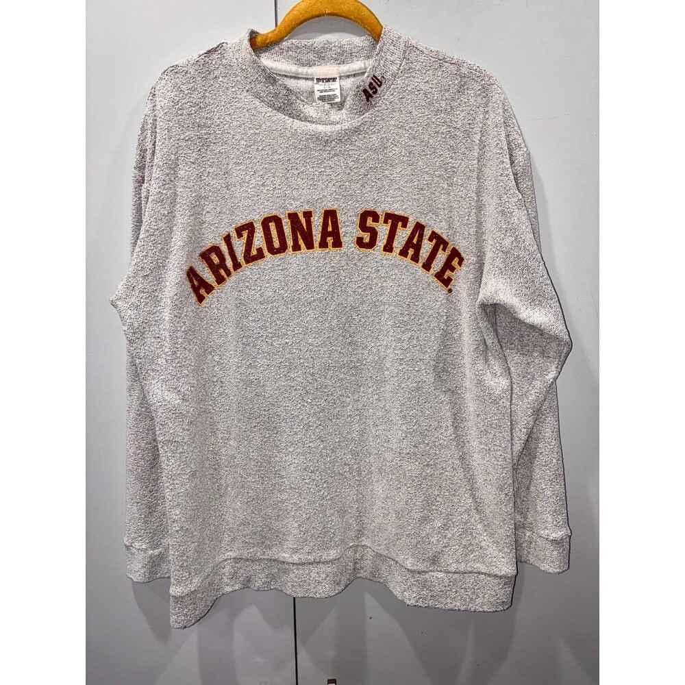 PINK Victoria’s Secret Arizona State Crewneck Sweatshirt Gray L Cozy Collegiate